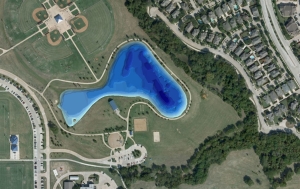 3D Bathymetric Lake Map