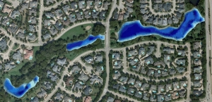 GPS Bathymetric Lake Map