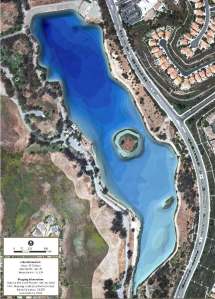 3D Color shaded depth map created by Aquatechnex and The Mapping Network for a client near Los Angeles, California