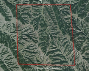Aerial map of "Cedar Ridge Ranch" for sale in Lincoln County, Nebraska
